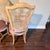 Textile Pair French Louis XV Rosé Silk Velvet Woven Cane Back Accent Chairs For Sale - Image 7 of 11