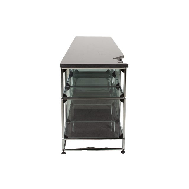 Sideboard in Black with Granite Top from USM Haller For Sale - Image 9 of 13