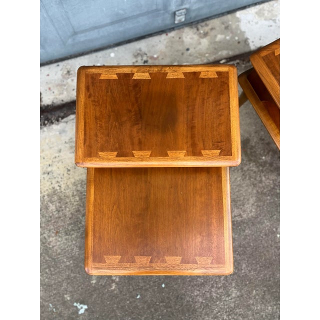 Pair of Lane Acclaim Two-Tier Side Tables For Sale - Image 9 of 12