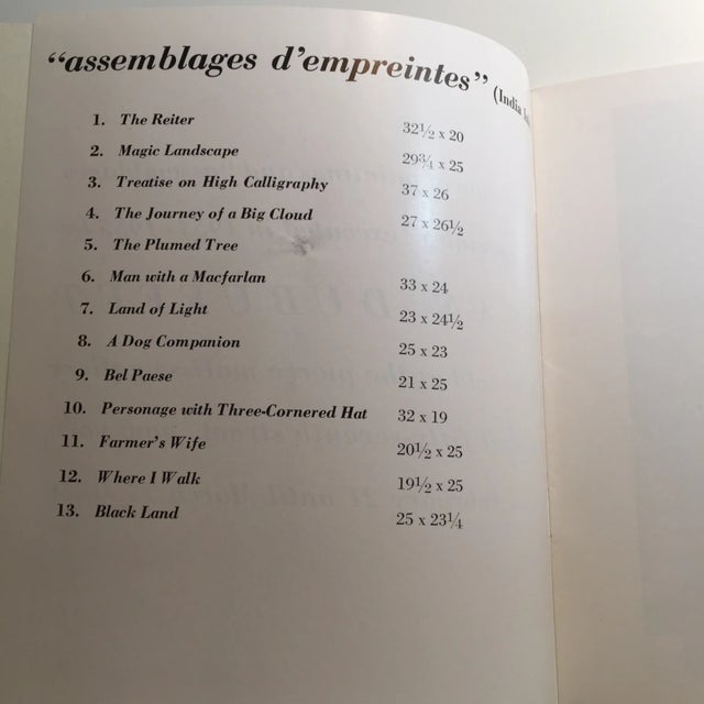 Book of Dubuffet Paintings and Assemblages, 1956 For Sale - Image 4 of 9