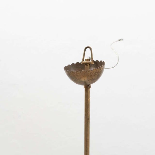 Early 20th Century White Lacquered Metal Ceiling Lamp For Sale - Image 3 of 7