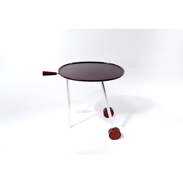 Italian Vintage Baisity Side Table by Antonio Citterio for B&B Italia, 1980 For Sale - Image 9 of 18