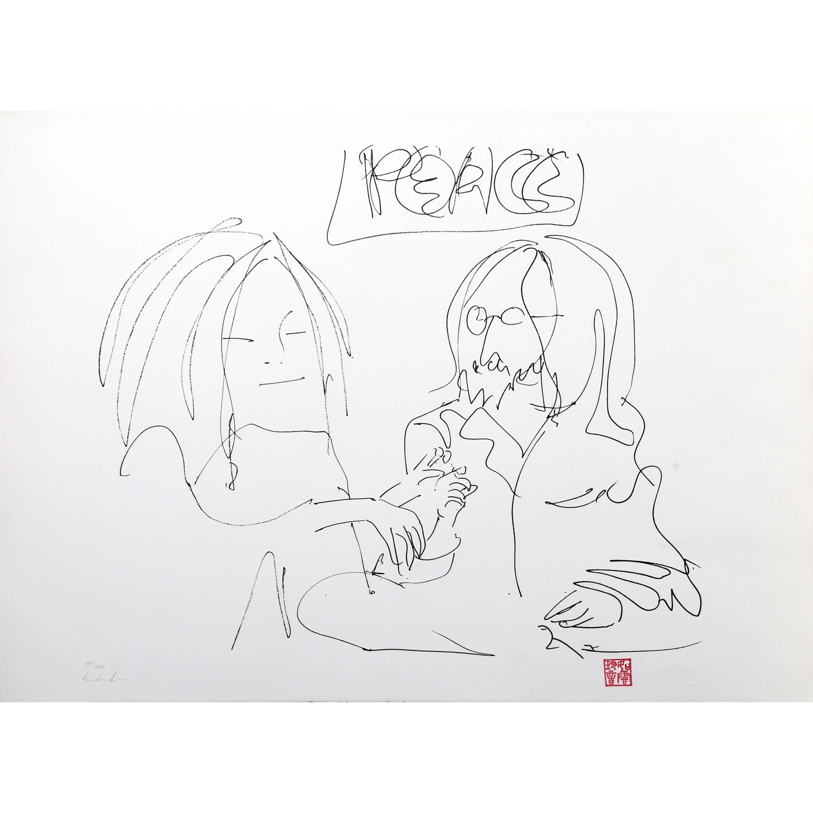 洋楽 John & Yoko Love & Peace Message Flexi 洋楽 John & Yoko Love & Peace Message Flexi 洋楽 John & Yoko Love