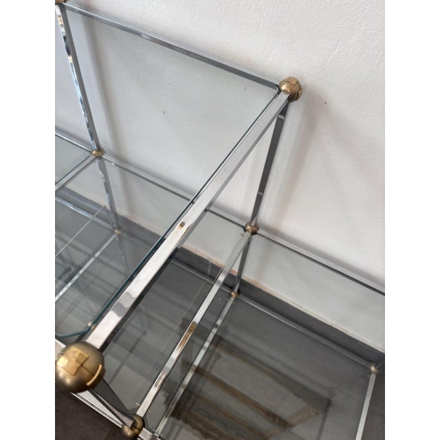 Vintage Glass Shelving Unit, 1980s For Sale - Image 6 of 10