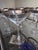 1950s Eight Silver Rimmed Martini Glasses For Sale - Image 4 of 8