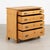 19th century Danish chest of four drawers, crafted in pine with a simple graduated form. The upper drawer is the smallest,...