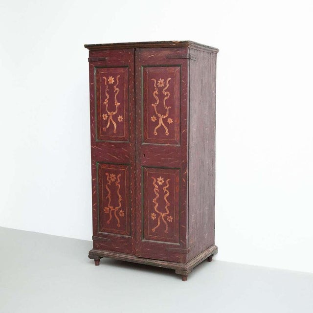 1930s Traditional Spanish Polychrome Wardrobe, 1930s For Sale - Image 5 of 18