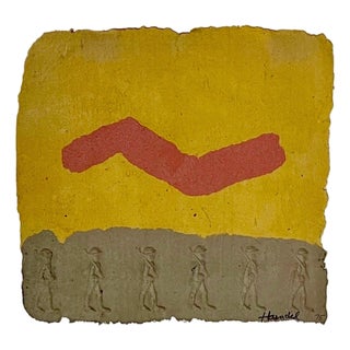 William Haendel, Bill Haendel Americana Toy Soldiers Cast Paper Relief Modern Pop Art Sculpture, c.1975 For Sale