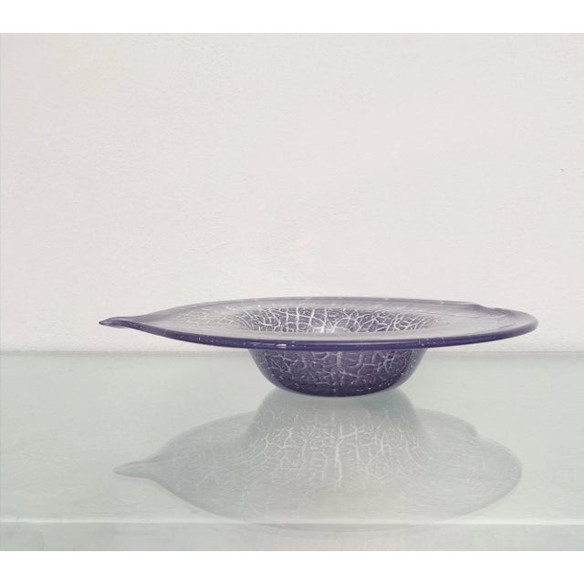 Italian Transparent Murano Glass Centerpieces, 1970s, Set of 2 For Sale - Image 11 of 12