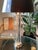 Metal Late 20th Century Sally Sirkin for J. Robert Scott Glass and Polished Nickel Lamp With Glossy Parchment Shade For Sale - Image 7 of 8