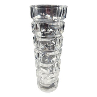 1970s French Leaded Glass Windsor Cristal d'Arques Vase by J. G. Durand for Luminarc For Sale