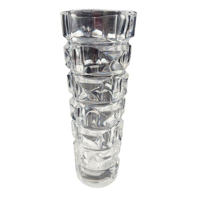 1970s French Leaded Glass Windsor Cristal d'Arques Vase by J. G. Durand for Luminarc For Sale