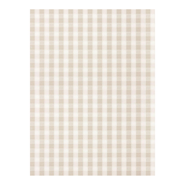 The House of Scalamandré Checkers Wallpaper, Driftwood For Sale