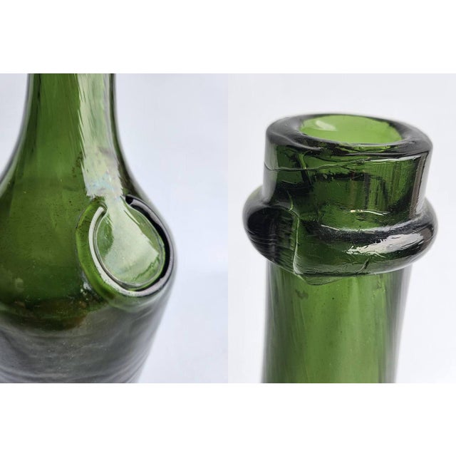 Dark Green 19th Century Benedictine Liqueur Bottle For Sale - Image 8 of 11