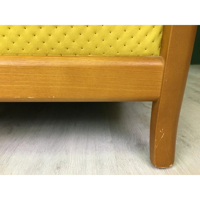 Yellow Vintage Yellow Armchair from Cinitique For Sale - Image 8 of 16