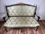 Vintage Louis XVI Style Settee in Green Damask Upholstery 2 of 2 For Sale - Image 4 of 10