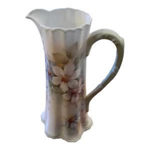 1940s Hand-Painted Nippon Bone China Pitcher