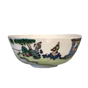 Mid 19th Century Antique Chinese Daoguang Famille Verte Bowl
