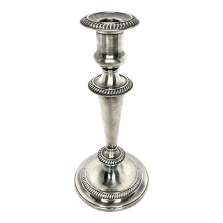 Early 1900s Barker Ellis Silver Candle Holder For Sale