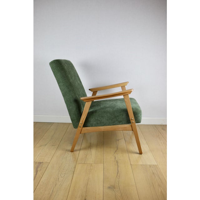 Vintage Lounge Chair in Structural Light Wood, 1970 For Sale - Image 3 of 11