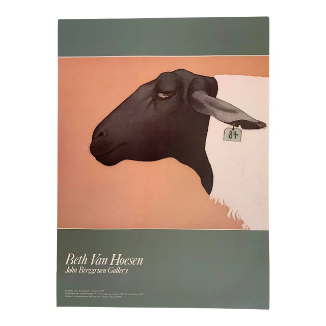 1982 Beth Van Hoesen John Berggruen Gallery Poster For Sale