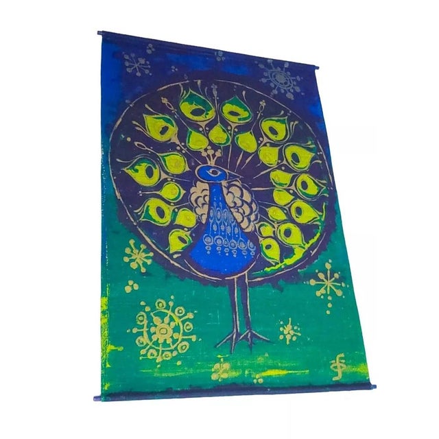 Vintage Danish Wall Hanging by Hans Jürgen Schöbel for Södahl, 1967, in Very Good conditions. Designed 1960 to 1969 This...