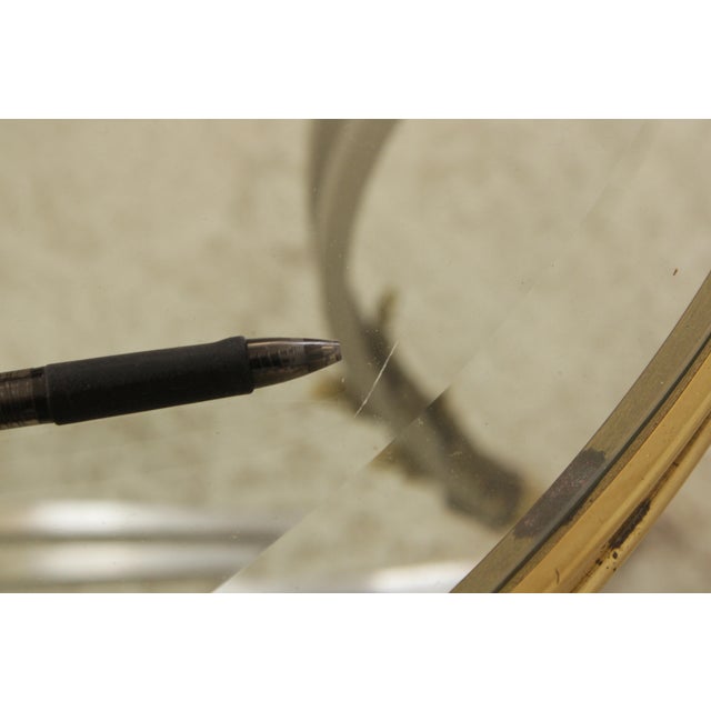 Labarge Regency Brass & Steel Glass Top Coffee Table For Sale - Image 9 of 13