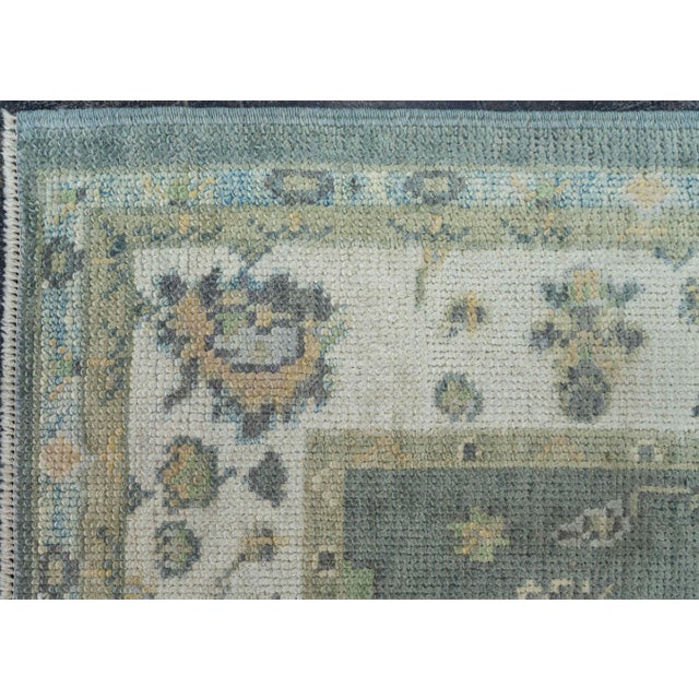 Early 21st Century Turkish Oushak Rug 2'11"x 7'11" #19164 For Sale - Image 5 of 8