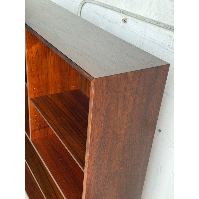 Wood Rosewood Display Bookcase Omann Jun Denmark 1960s For Sale - Image 7 of 10