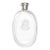 Unusual Large Thick Victorian Antique Crystal Sterling Silver Cap Scent Bottle Flask Vanity Home Decor For Sale