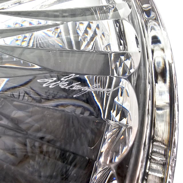 Late 20th Century Signed Waterford Master Cutter Heavy Crystal Centerpiece Bowl For Sale - Image 15 of 16
