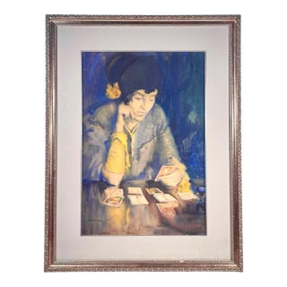 American Ashcan School Watercolor Painting Circa 1920 by Louise Buckingham Mansfield. For Sale