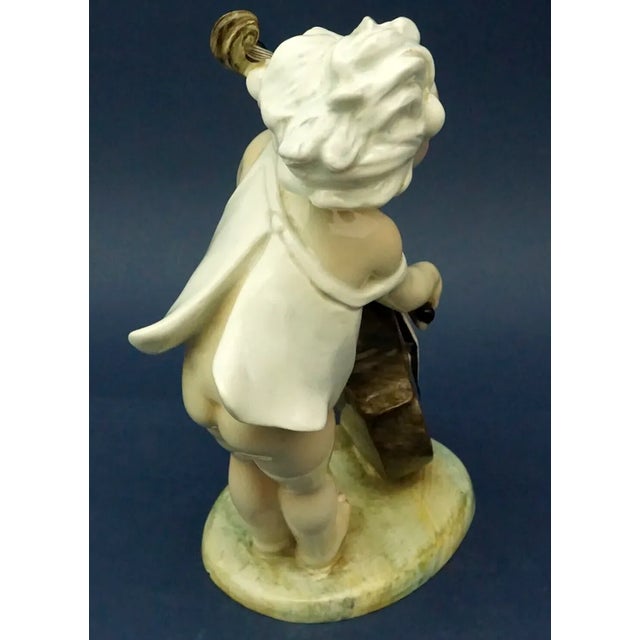 20th Century Child with Cello in Ceramic by Vincenzo Bertolotti, Italy For Sale - Image 13 of 18