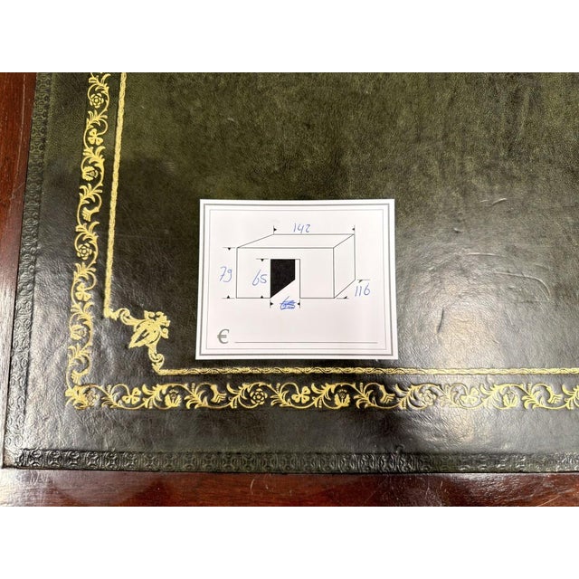 English Chesterfield Writing Desk in Oak For Sale - Image 16 of 17