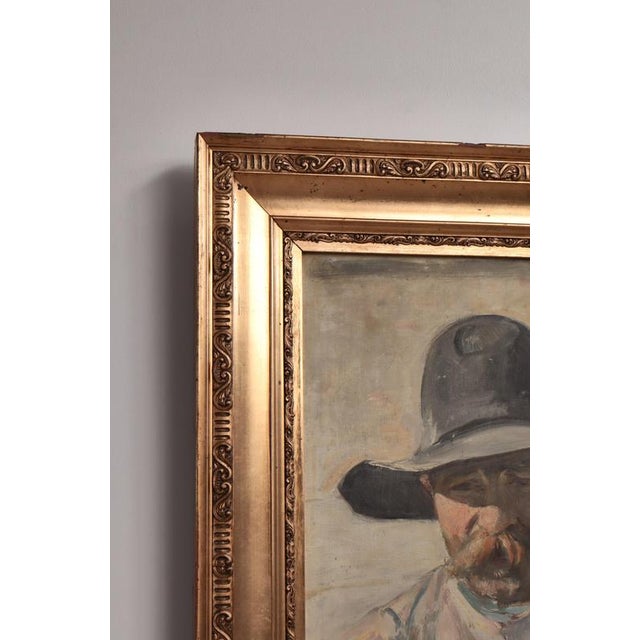 Michael Ancher, Portrait of a Man with Beard, 1890s, 1890s, Oil Painting on Canvas, Framed For Sale - Image 6 of 12