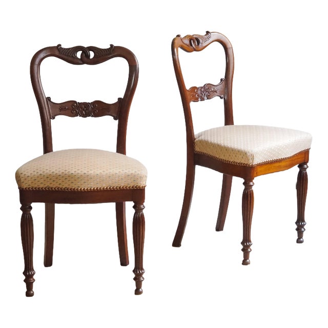 Biedermeier Chair in Mahogany with Balloon Backrest, 1850 For Sale