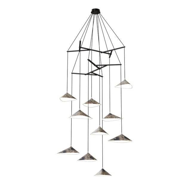 Not Yet Made - Made To Order Emily V10 Group Pendant Light in Oxid by Daniel Becker for Moss Objects For Sale - Image 5 of 5