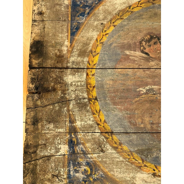Traditional 18th Century Italian Church Ceiling Painted Panel For Sale - Image 3 of 9