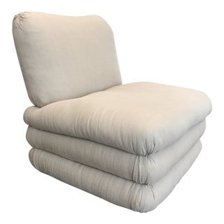 Donghia Linen Harem Pillow Slipper Chair For Sale