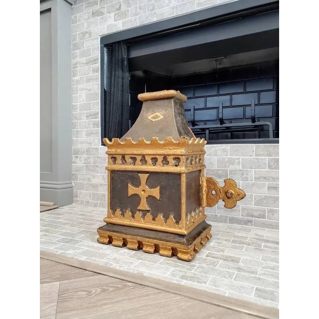 Victorian 19th Century English Victorian Gothic Revival Rainwater Hopper For Sale - Image 3 of 11
