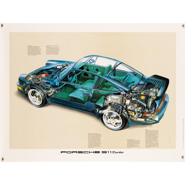 Porsche 911 Turbo Poster, 1990 For Sale - Image 9 of 9