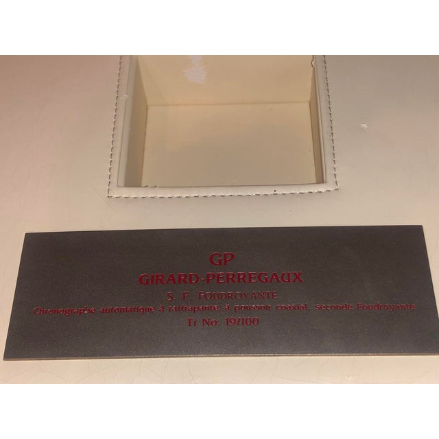 1999 Girard-Perregaux Ferrari Foudroyante Titanium Watch Box No. 19/100 For Sale In New York - Image 6 of 10