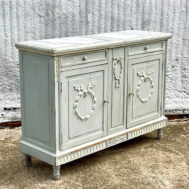 Vintage Regency Distressed French Sideboard Chairish