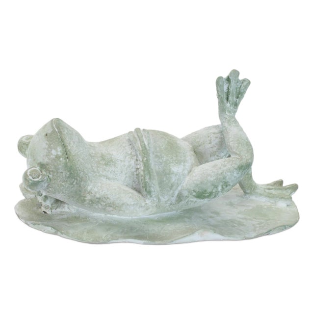 Laying Frog Figurine (Set of 4) For Sale