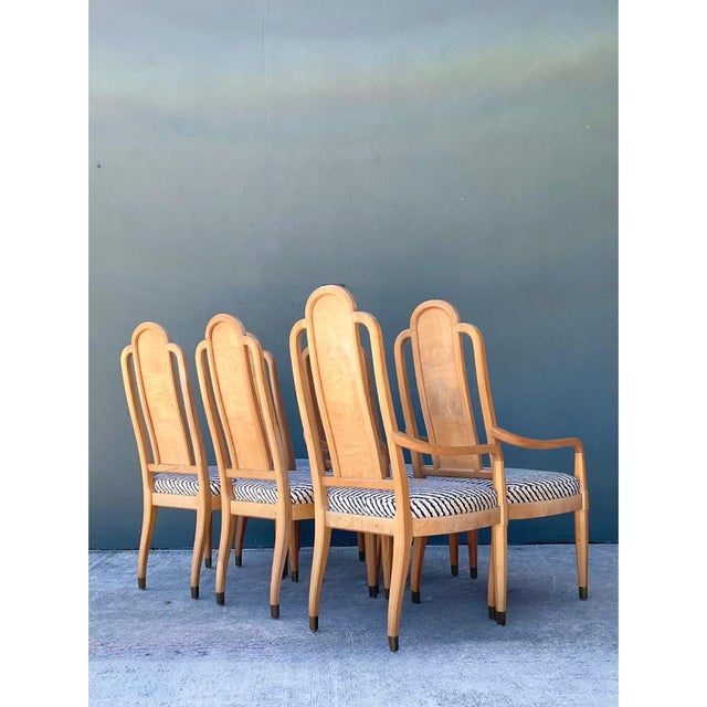 Late 20th Century Vintage Henredon Scene Two Upholstered Dining Chairs For Sale - Image 5 of 12