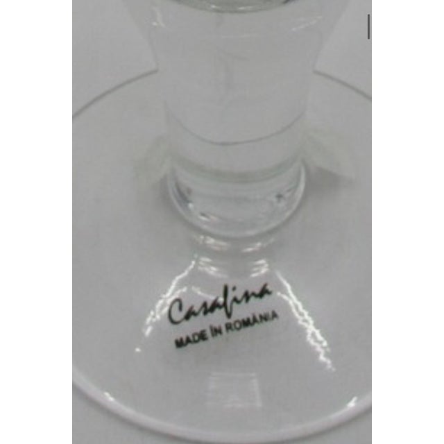 Modern Dots Wine and Water Stemmed Glasses by Casafina - 2 Pieces For Sale - Image 3 of 3