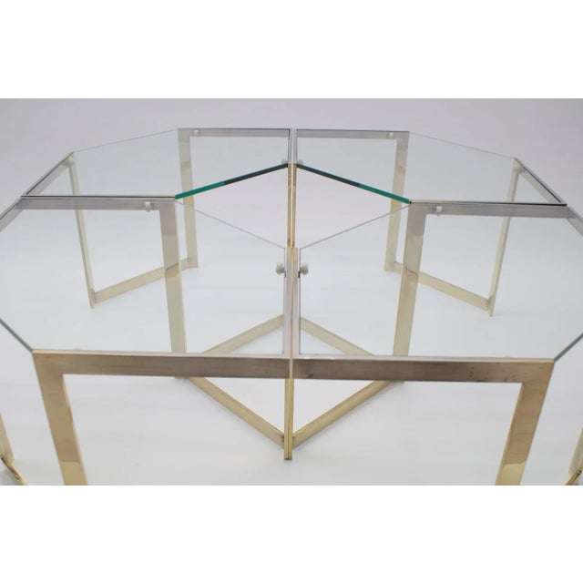 French Brass Side Tables, 1960s, Set of 4 For Sale - Image 4 of 18