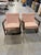 Mid-Century Modern Style Lounge Chairs - Solid Walnut Frames with Pink Boucle For Sale - Image 12 of 13