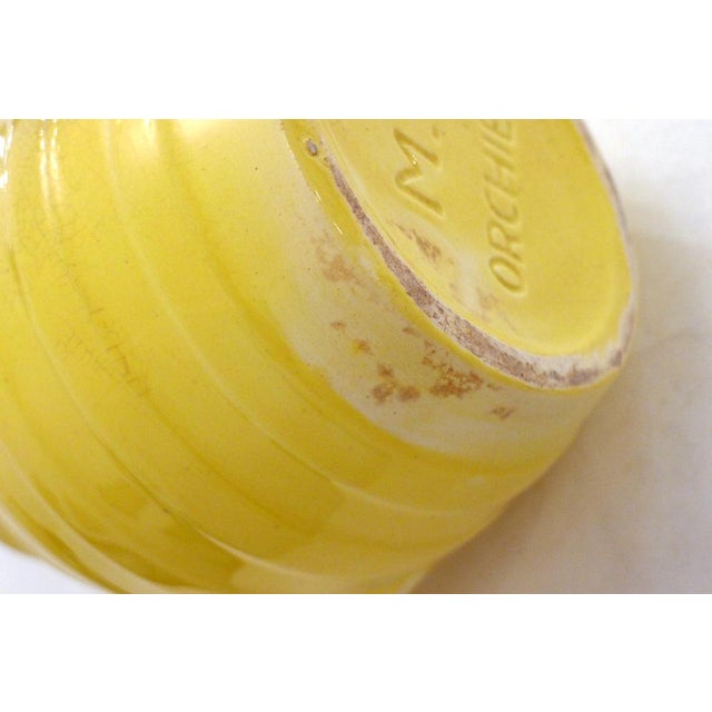 Art Deco Yellow Pitcher from Faïence d'Orchies, France, 1950 For Sale - Image 9 of 12