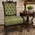 Striking late 19th-century Eastlake movement side chair featuring an ebonized wood frame and signature incised details....